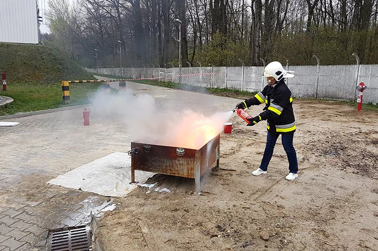 gaszenie pożaru szkolenie